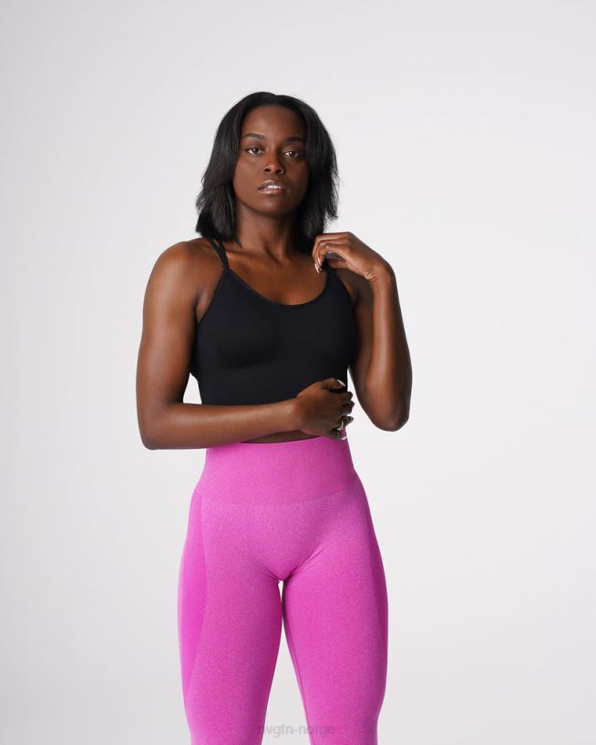 blomstre sømløs bh 22RN2T162 svart Fitness NVGTN kvinner