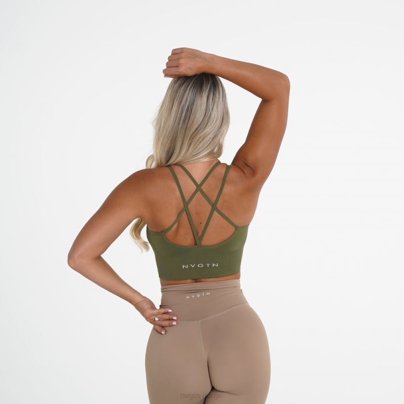 blomstre sømløs bh 22RN2T240 kakigrønn Fitness NVGTN kvinner