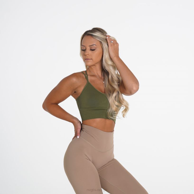 blomstre sømløs bh 22RN2T240 kakigrønn Fitness NVGTN kvinner