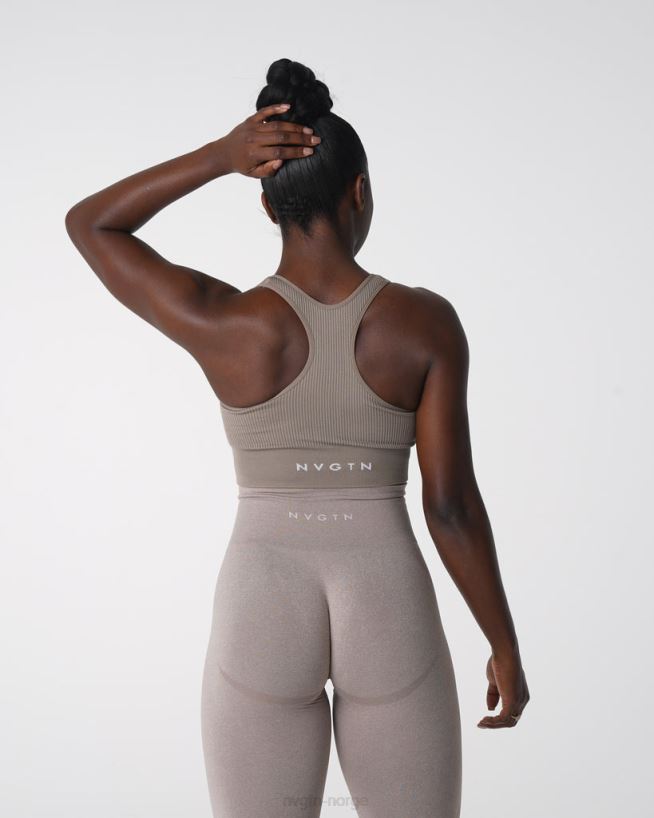 cinched sømløs BH 22RN2T157 taupe Fitness NVGTN kvinner