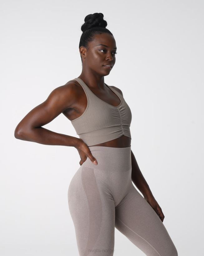 cinched sømløs BH 22RN2T157 taupe Fitness NVGTN kvinner