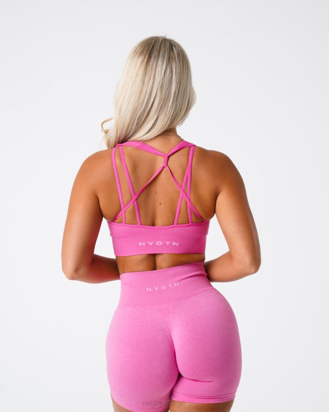 galaxy ribbet sømløs BH 22RN2T62 tyggegummi rosa Fitness NVGTN kvinner