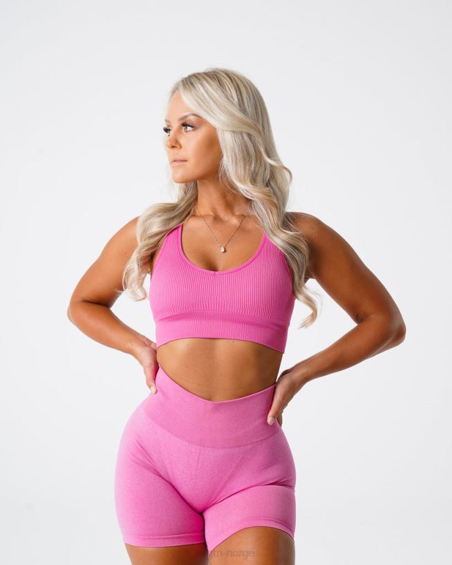 galaxy ribbet sømløs BH 22RN2T62 tyggegummi rosa Fitness NVGTN kvinner