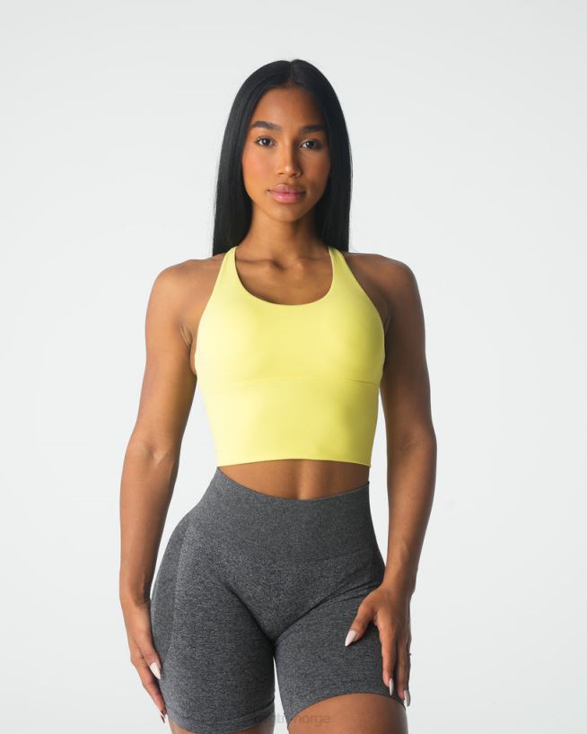 matrix BH-topp 22RN2T88 pastellgul Fitness NVGTN kvinner