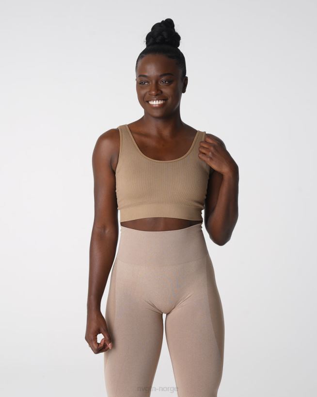 ønske ribbet sømløs BH 22RN2T141 beige Fitness NVGTN kvinner