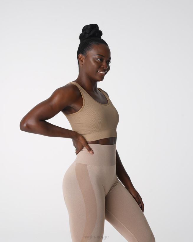 ønske ribbet sømløs BH 22RN2T141 beige Fitness NVGTN kvinner