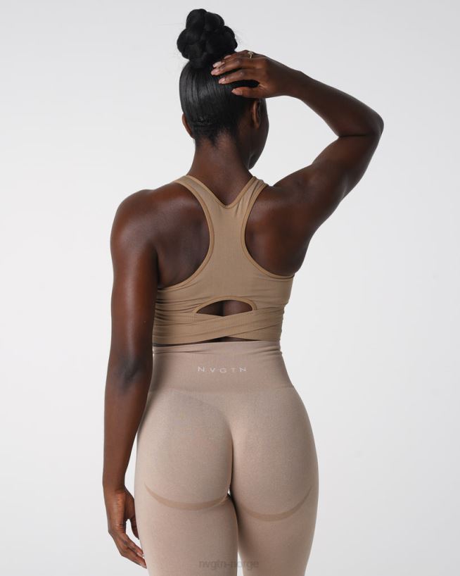 skulpter sømløs BH-topp 22RN2T145 beige Fitness NVGTN kvinner