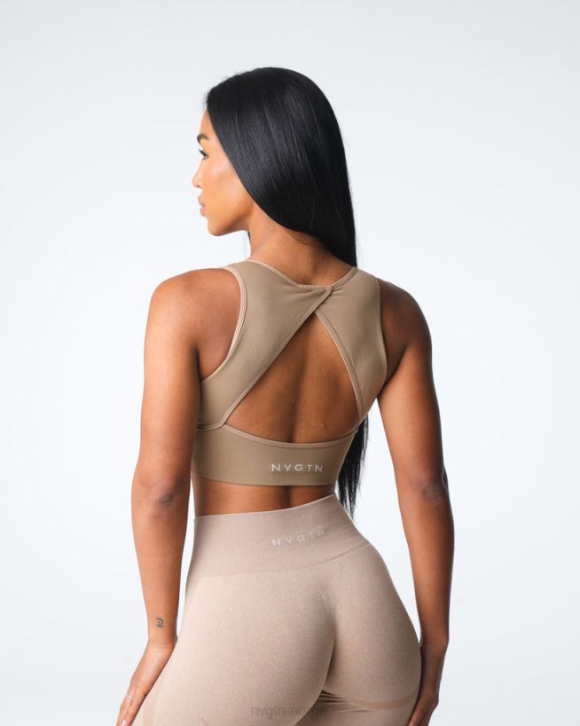 styrke sømløs BH 22RN2T3 beige Fitness NVGTN kvinner