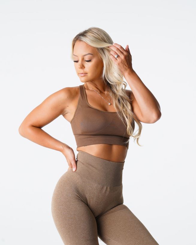 tenne sømløs bh 22RN2T178 mokka Fitness NVGTN kvinner