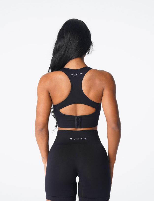 tenne sømløs bh 22RN2T40 svart Fitness NVGTN kvinner