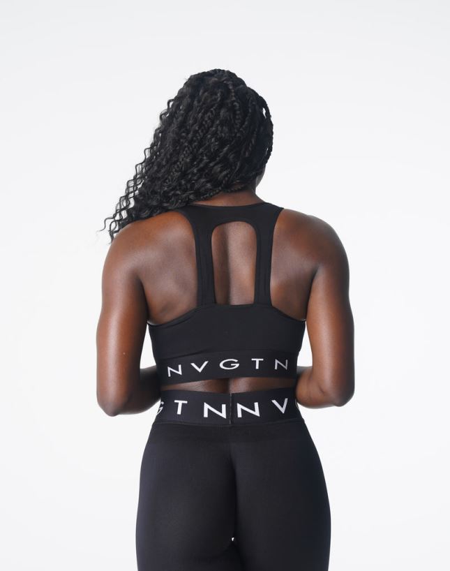 trilogi sports sømløs bh 22RN2T132 svart Fitness NVGTN kvinner