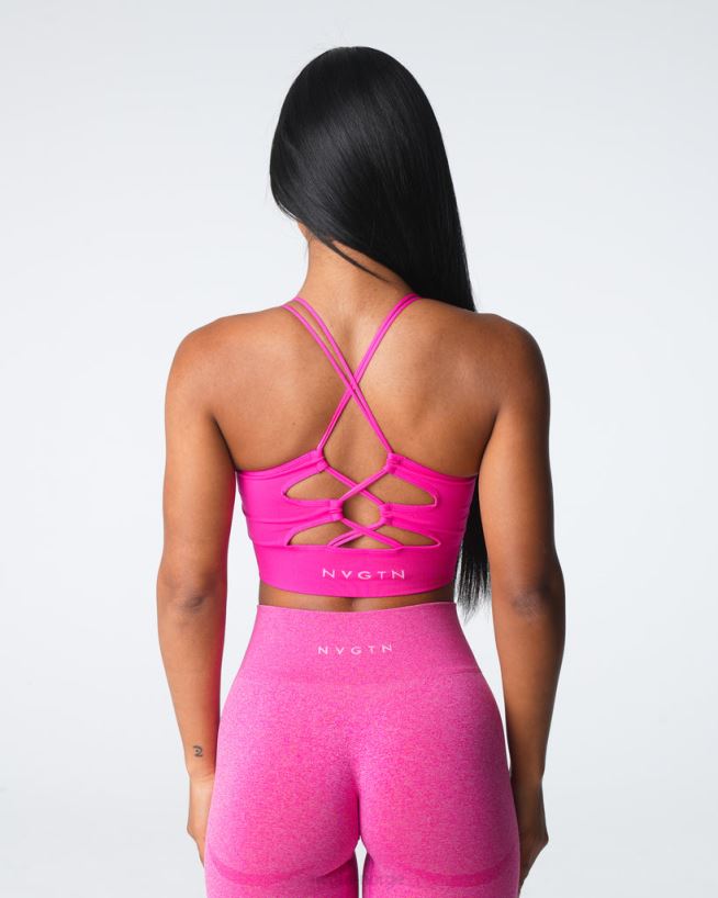 trives sømløs bh 22RN2T7 fuchsia Fitness NVGTN kvinner