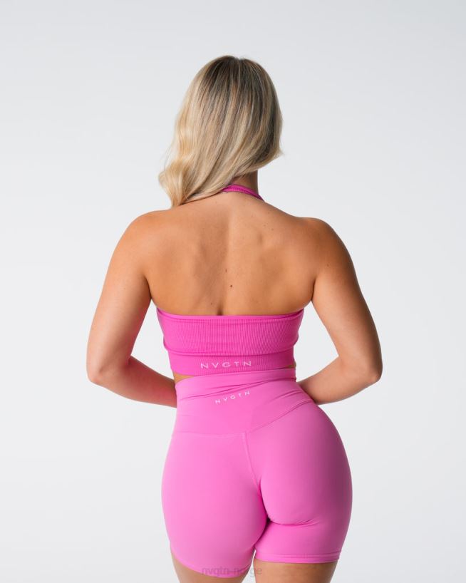 ubegrenset ribbet sømløs grime-bh 22RN2T116 tyggegummi rosa Fitness NVGTN kvinner