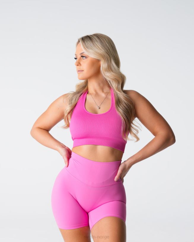 ubegrenset ribbet sømløs grime-bh 22RN2T116 tyggegummi rosa Fitness NVGTN kvinner
