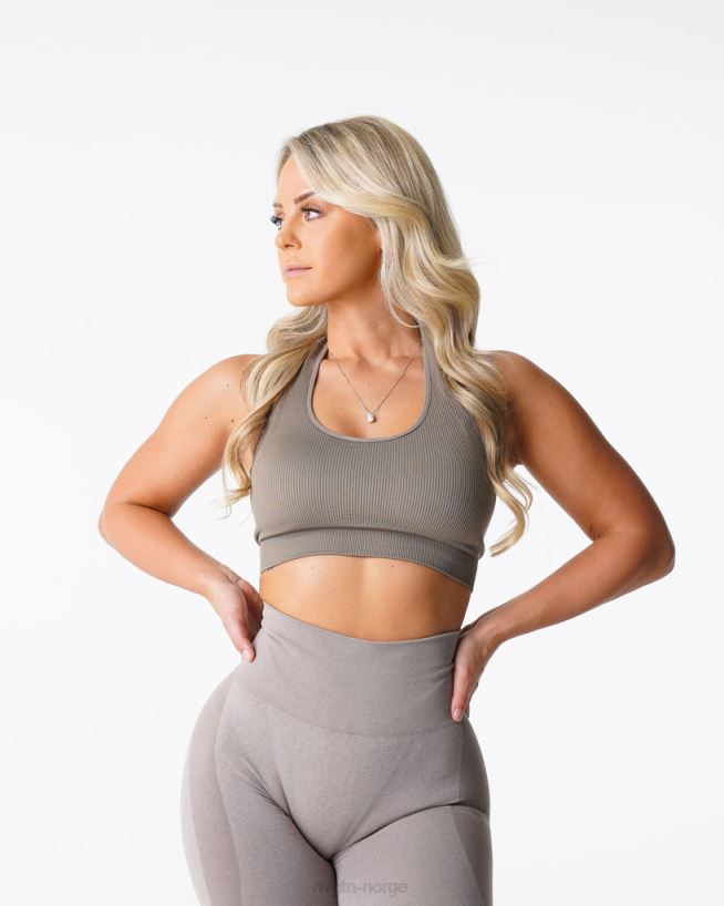 ubegrenset ribbet sømløs grime-bh 22RN2T147 taupe Fitness NVGTN kvinner