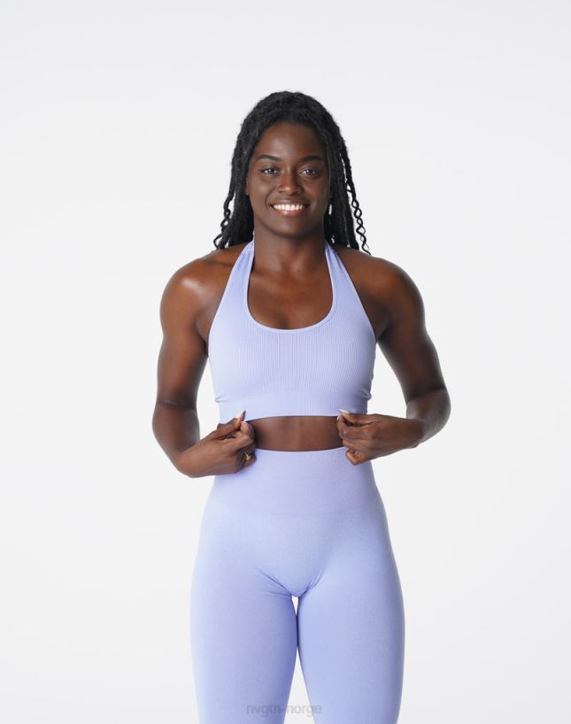 ubegrenset ribbet sømløs grime-bh 22RN2T204 periwinkle Fitness NVGTN kvinner
