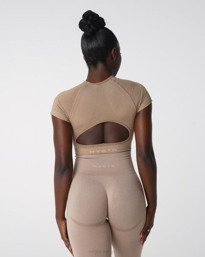vortex sømløs BH-topp 22RN2T149 beige Fitness NVGTN kvinner