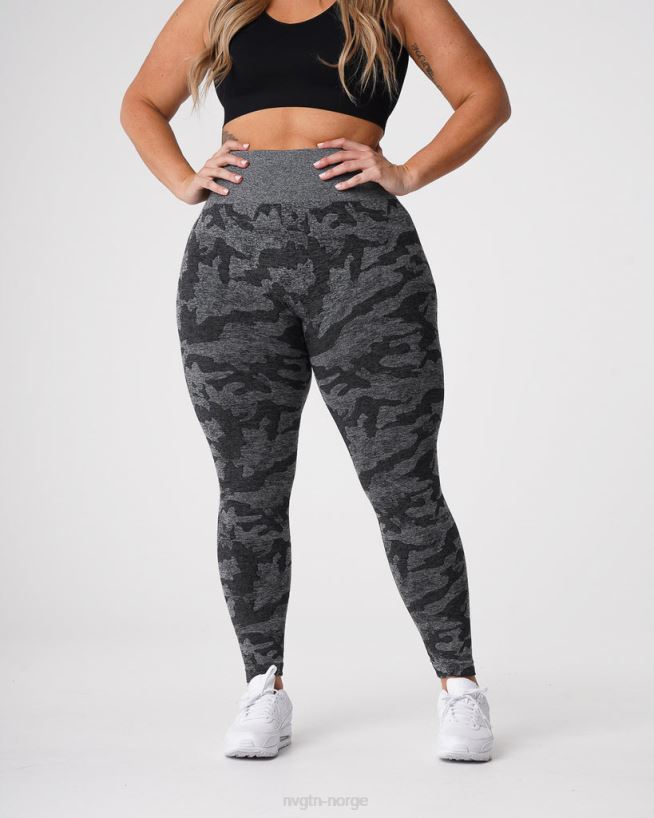 camo sømløse leggings 22RN2T656 svart Fitness NVGTN kvinner