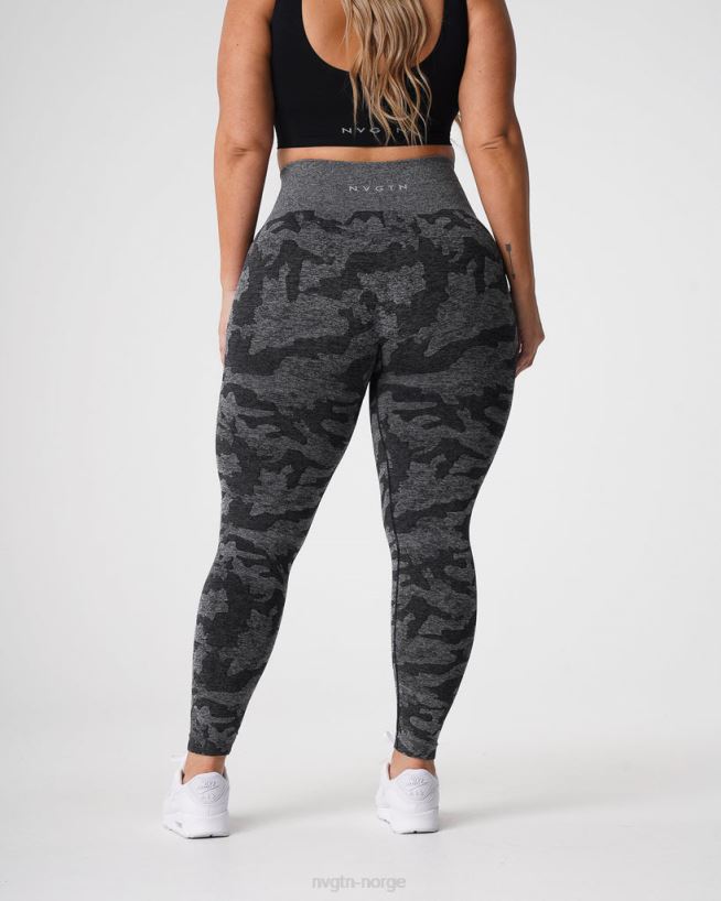 camo sømløse leggings 22RN2T656 svart Fitness NVGTN kvinner