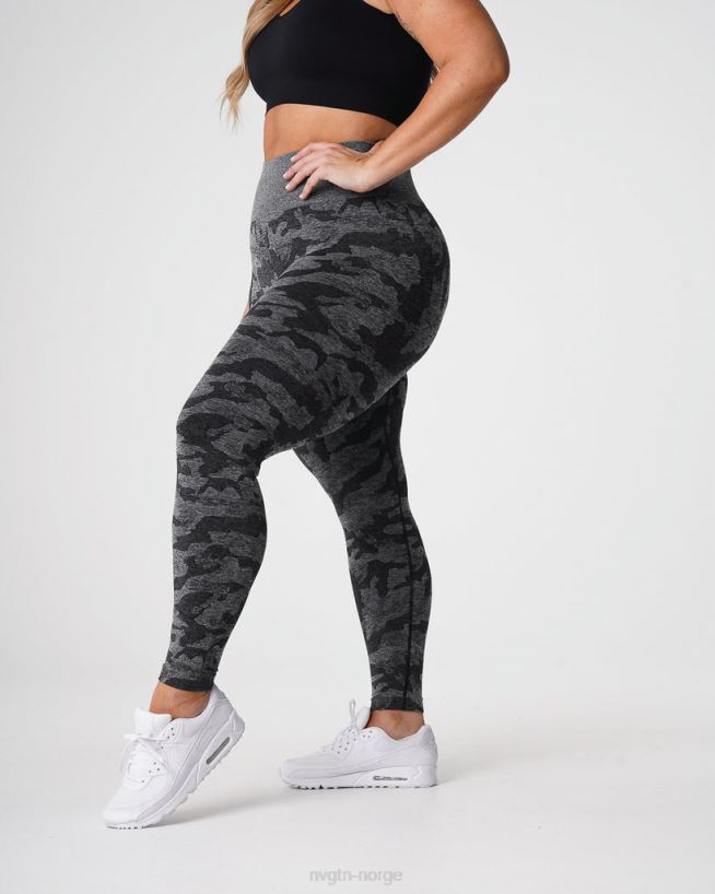 camo sømløse leggings 22RN2T656 svart Fitness NVGTN kvinner