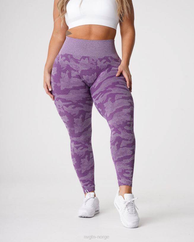 camo sømløse leggings 22RN2T658 fiolett Fitness NVGTN kvinner