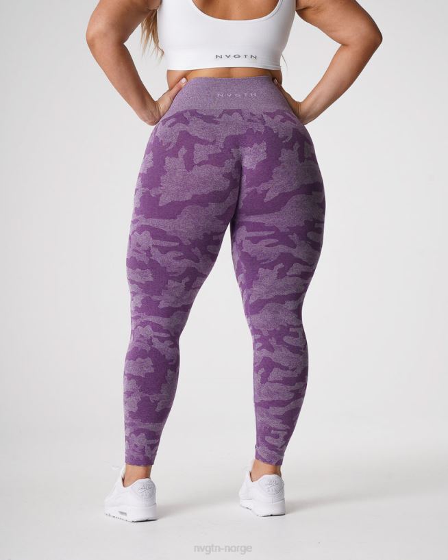 camo sømløse leggings 22RN2T658 fiolett Fitness NVGTN kvinner