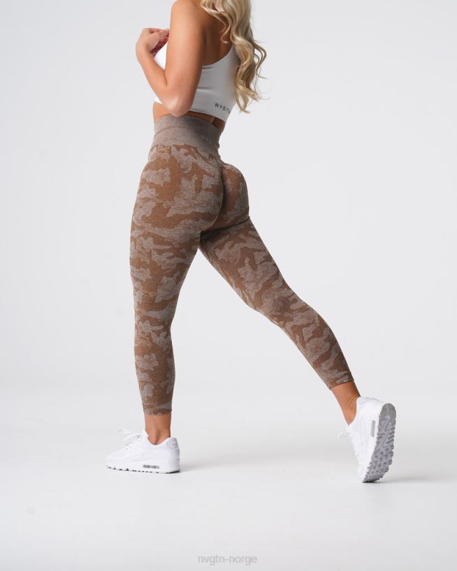 camo sømløse leggings 22RN2T661 mokka Fitness NVGTN kvinner
