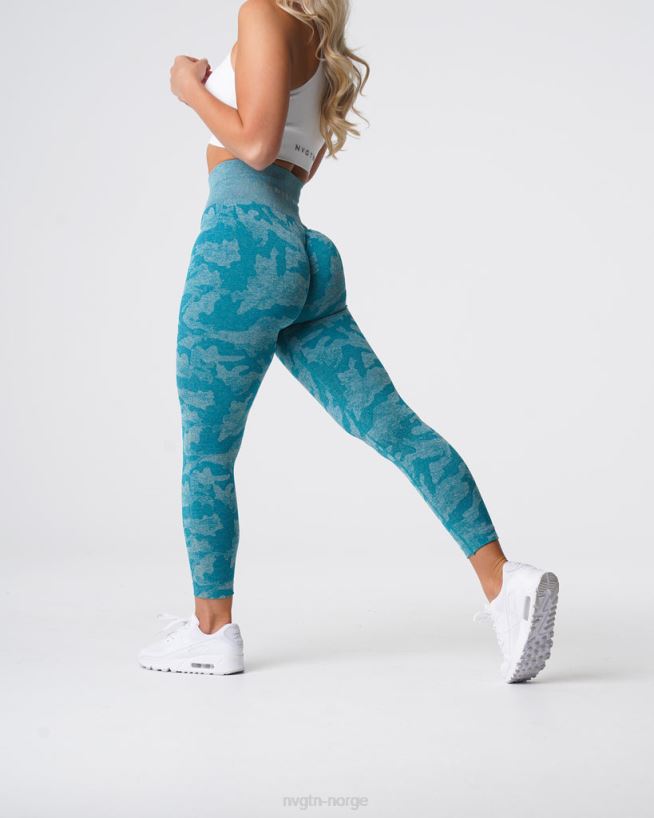 camo sømløse leggings 22RN2T664 blågrønn Fitness NVGTN kvinner