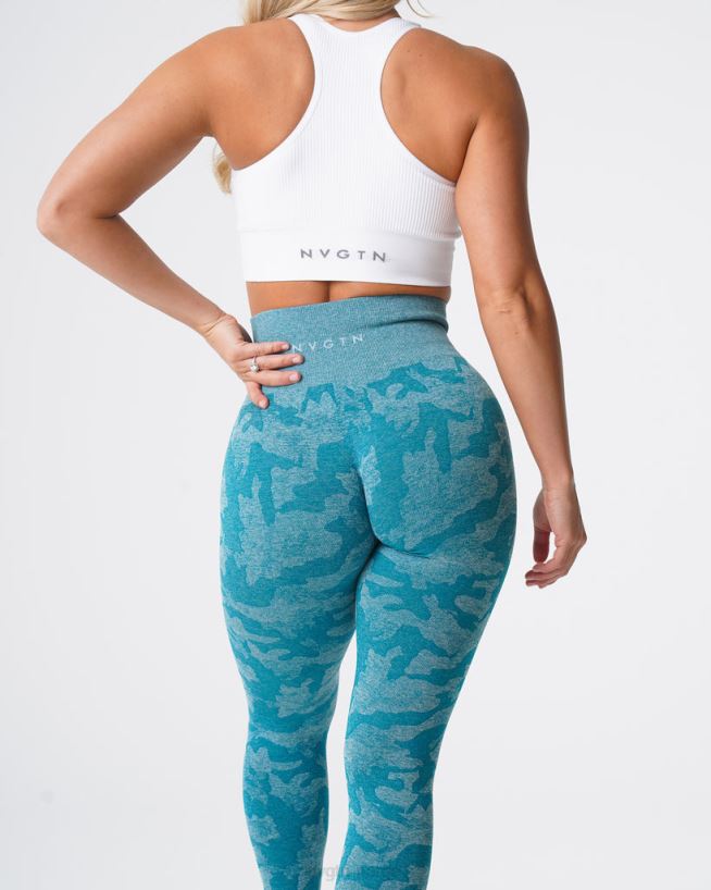 camo sømløse leggings 22RN2T664 blågrønn Fitness NVGTN kvinner