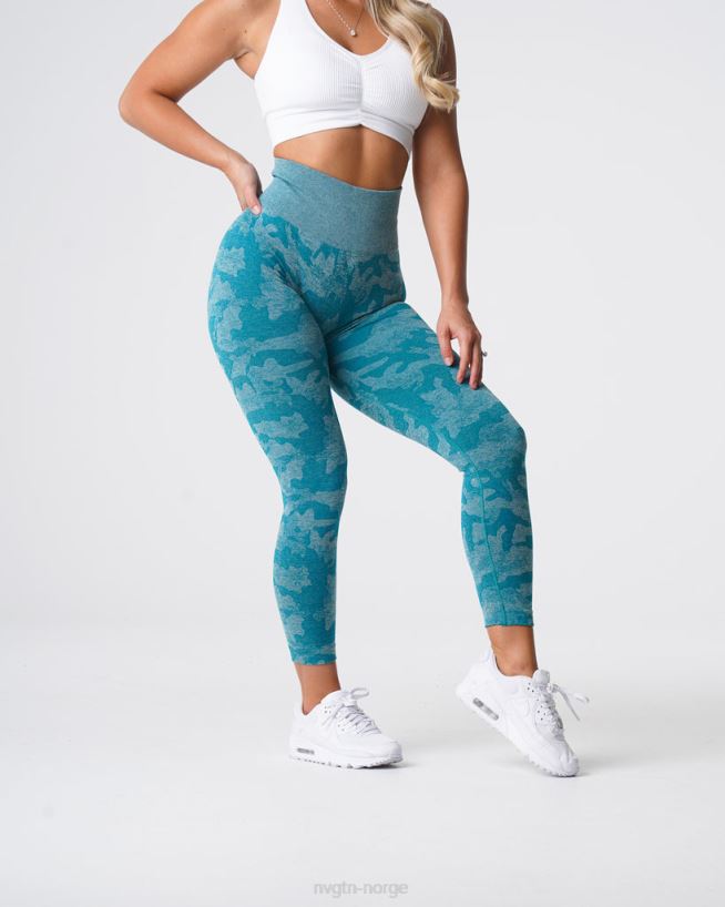 camo sømløse leggings 22RN2T664 blågrønn Fitness NVGTN kvinner