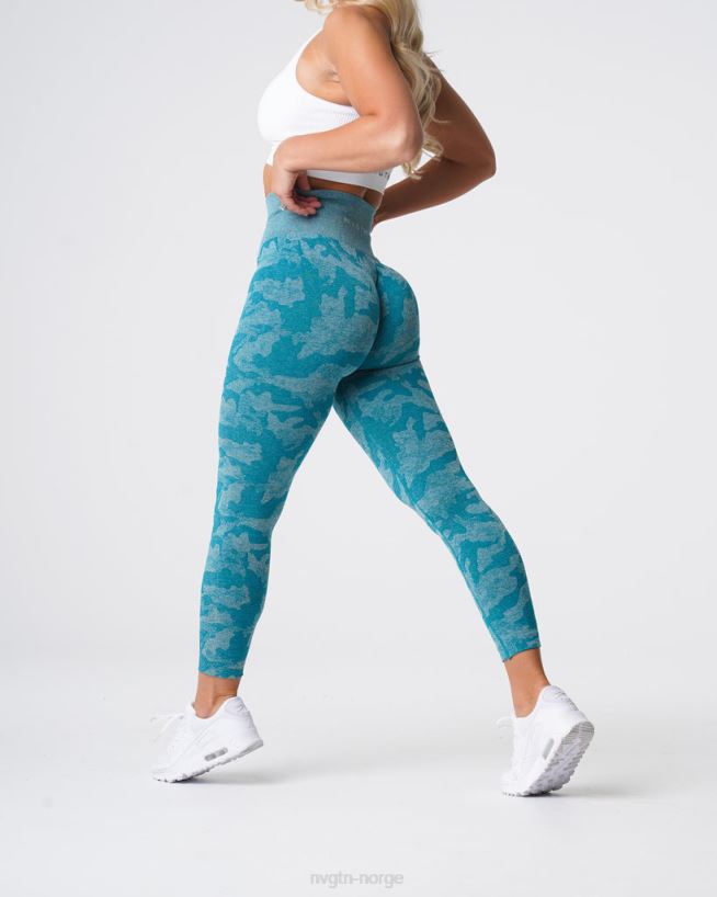 camo sømløse leggings 22RN2T664 blågrønn Fitness NVGTN kvinner