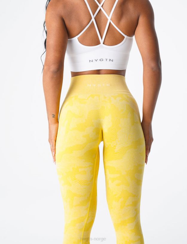 camo sømløse leggings 22RN2T665 solskinnsgul Fitness NVGTN kvinner