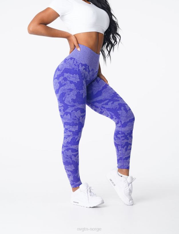 camo sømløse leggings 22RN2T667 elektrisk blå Fitness NVGTN kvinner