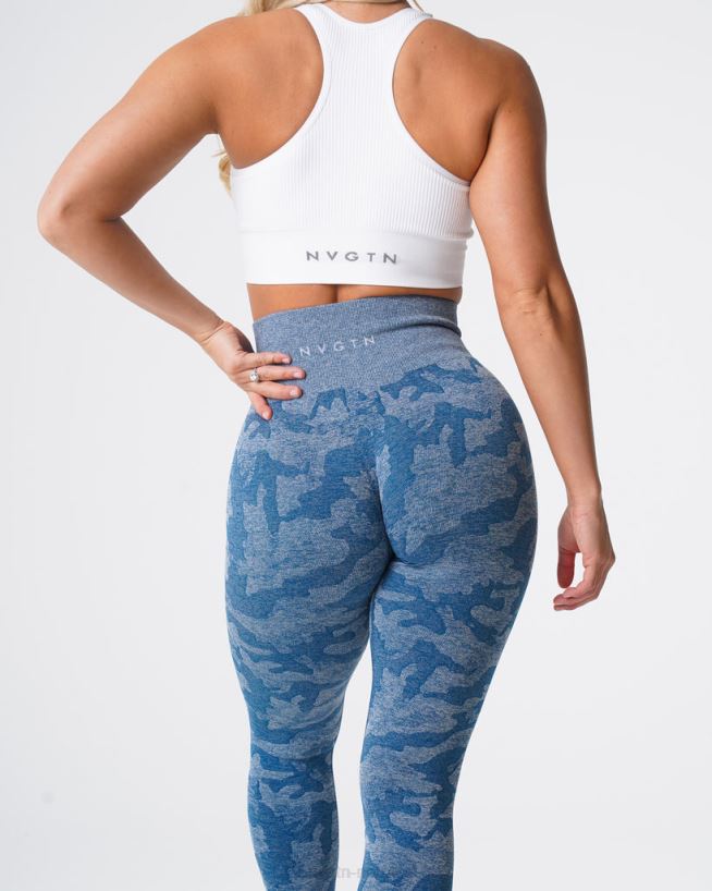 camo sømløse leggings 22RN2T674 skiferblå Fitness NVGTN kvinner