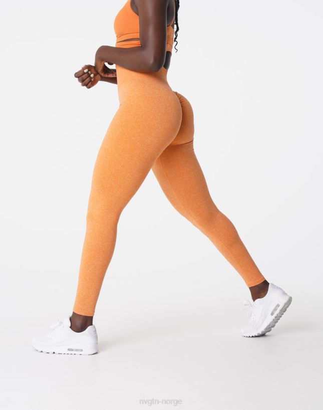 crunch sømløse leggings 22RN2T645 solnedgang oransje Fitness NVGTN kvinner