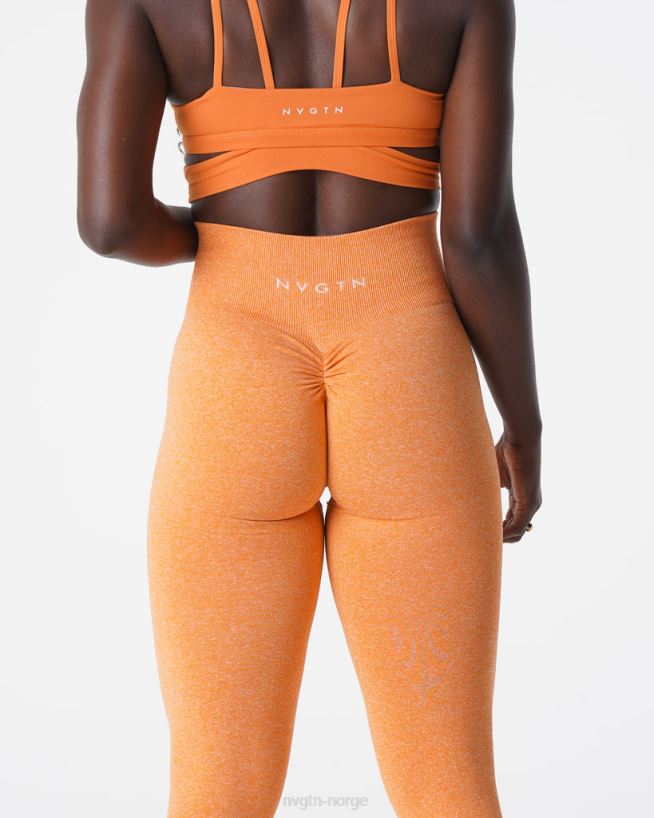 crunch sømløse leggings 22RN2T645 solnedgang oransje Fitness NVGTN kvinner
