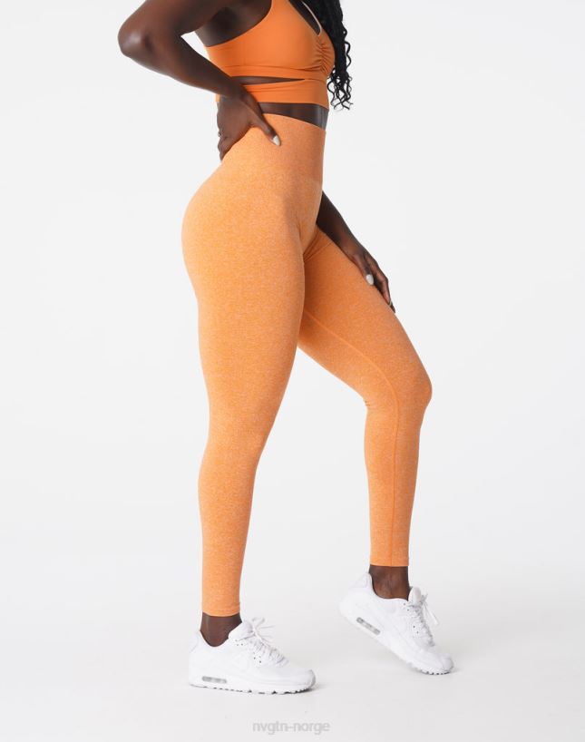 crunch sømløse leggings 22RN2T645 solnedgang oransje Fitness NVGTN kvinner