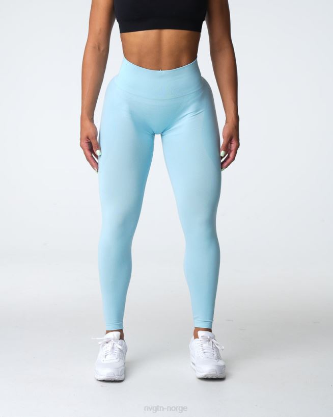 kontur sømløse leggings 22RN2T494 pastell blå Fitness NVGTN kvinner