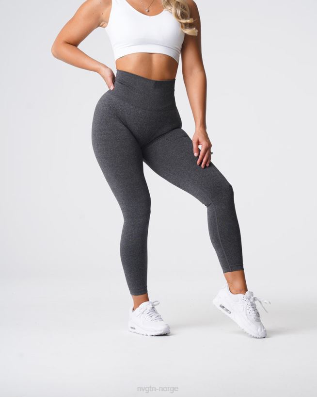 kurvede sømløse leggings 22RN2T610 svartflekkete Fitness NVGTN kvinner