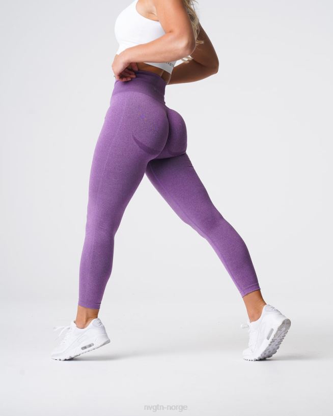 kurvede sømløse leggings 22RN2T616 fiolett Fitness NVGTN kvinner