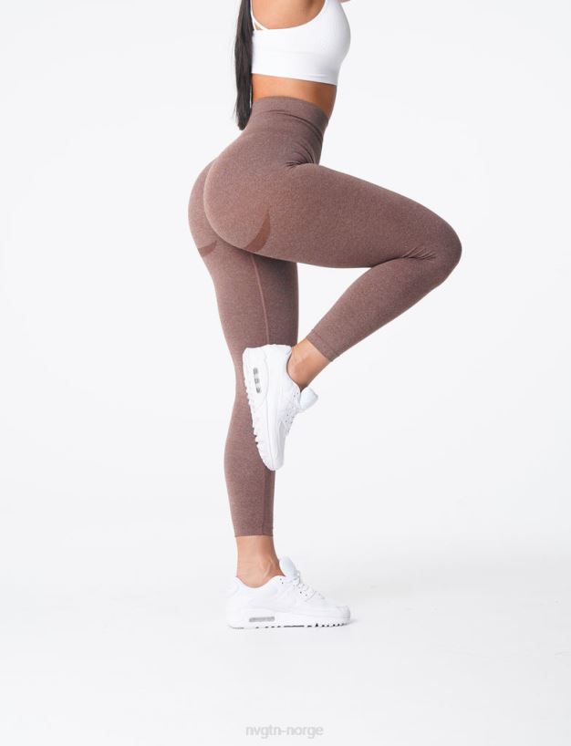 kurvede sømløse leggings 22RN2T623 kakao Fitness NVGTN kvinner