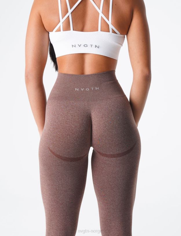 kurvede sømløse leggings 22RN2T623 kakao Fitness NVGTN kvinner