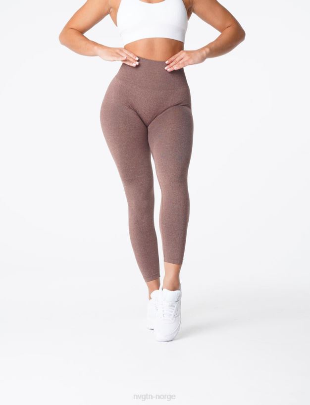 kurvede sømløse leggings 22RN2T623 kakao Fitness NVGTN kvinner