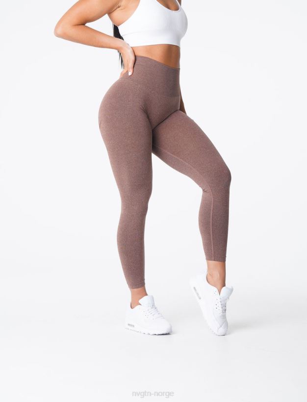 kurvede sømløse leggings 22RN2T623 kakao Fitness NVGTN kvinner