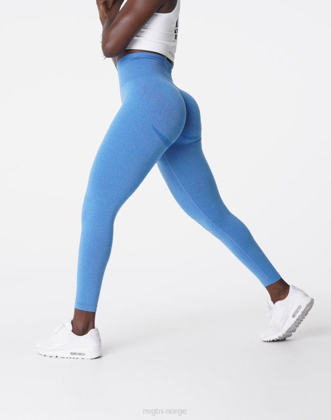kurvede sømløse leggings 22RN2T624 havblått Fitness NVGTN kvinner