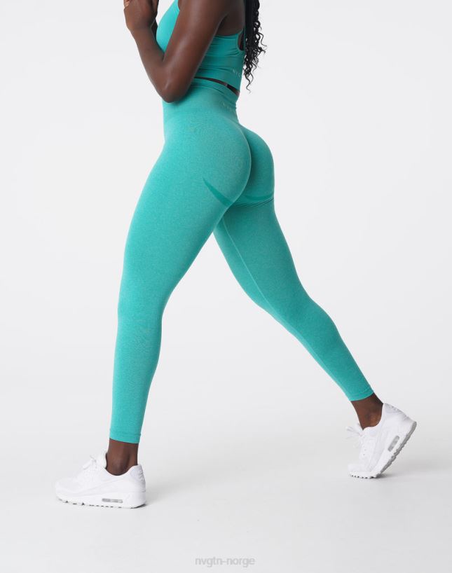 kurvede sømløse leggings 22RN2T625 turkis Fitness NVGTN kvinner