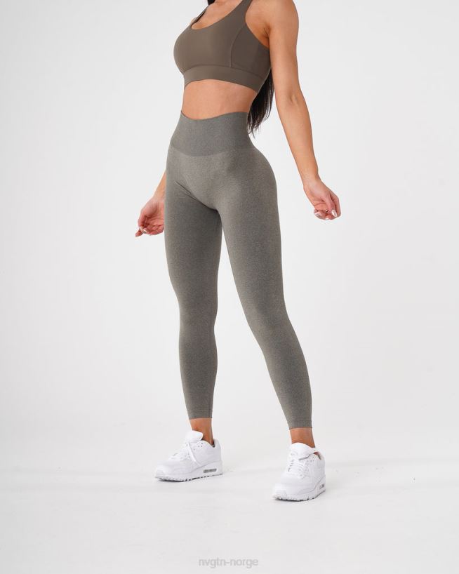 kurvede sømløse leggings 22RN2T628 kakigrønn Fitness NVGTN kvinner