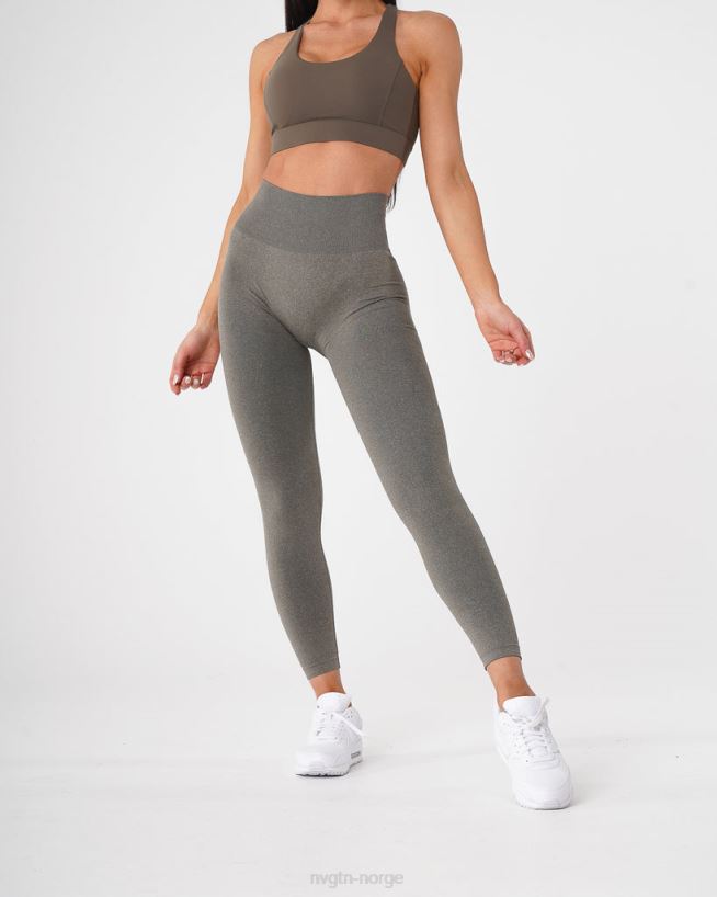 kurvede sømløse leggings 22RN2T628 kakigrønn Fitness NVGTN kvinner