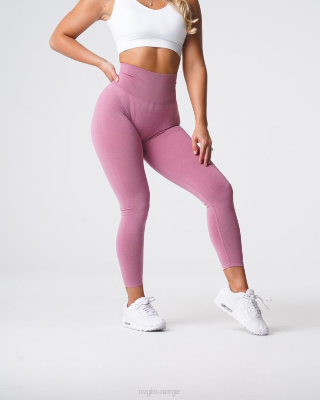 kurvede sømløse leggings 22RN2T629 pastell rosa Fitness NVGTN kvinner