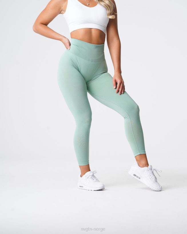 kurvede sømløse leggings 22RN2T631 salvie grønn Fitness NVGTN kvinner